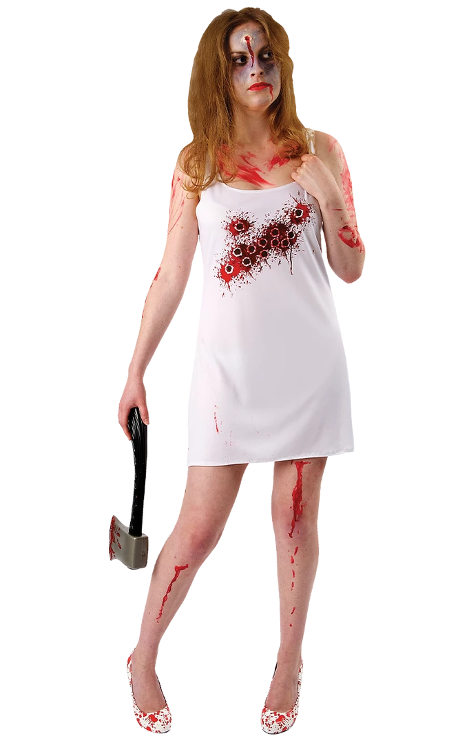 Orion Costumes Costumes Under £20 Ladies Bullet Hole Dress 1 Orion Costumes Costumes Under £20 Ladies Bullet Hole Dress