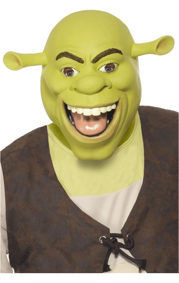 Smiffys Latex Shrek Facepiece 1 Smiffys Latex Shrek Facepiece