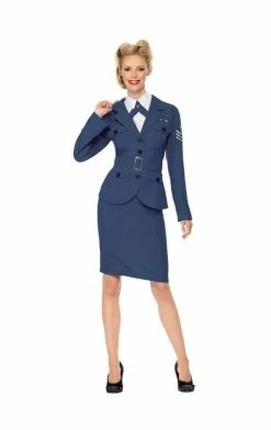 Smiffys Womens WWII Aviation Pilot Costume Military 7 Smiffys Womens WWII Aviation Pilot Costume Military