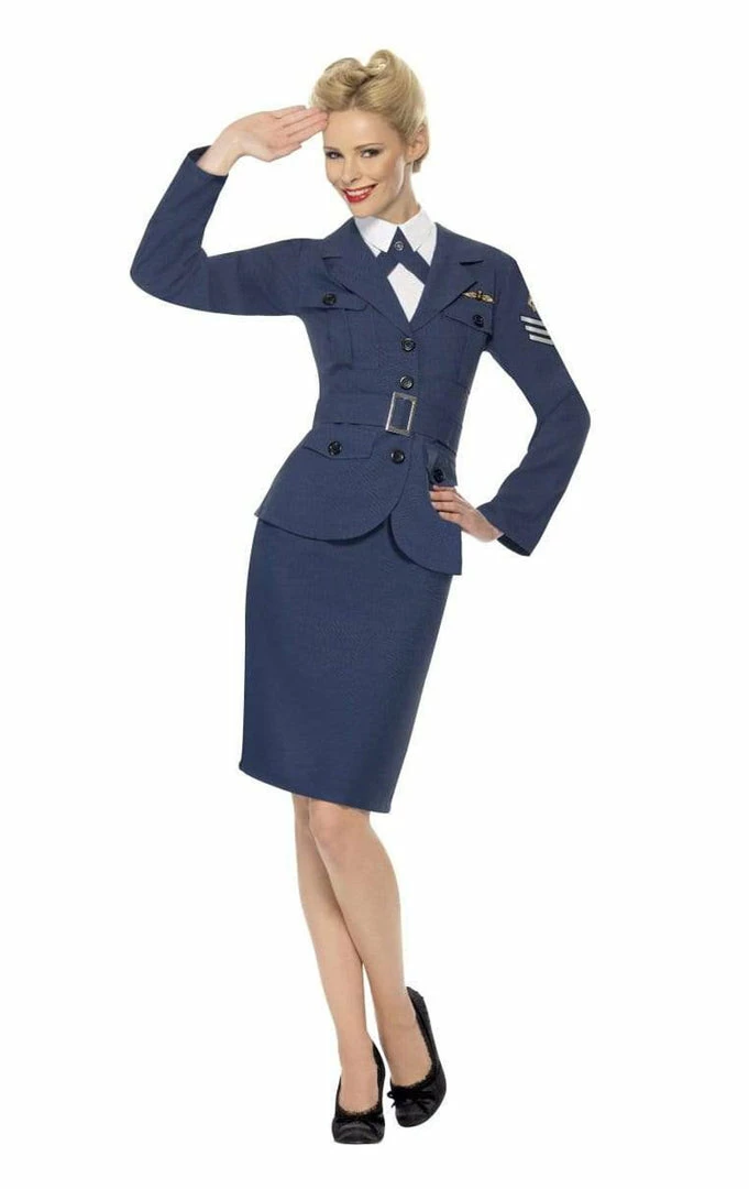 Smiffys Womens WWII Aviation Pilot Costume Military 1 Smiffys Womens WWII Aviation Pilot Costume Military
