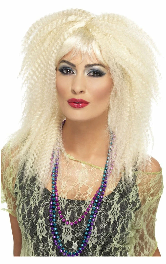 Smiffys All Decades /Era Costumes Crimped Blonde Wig 1 Smiffys All Decades /Era Costumes Crimped Blonde Wig