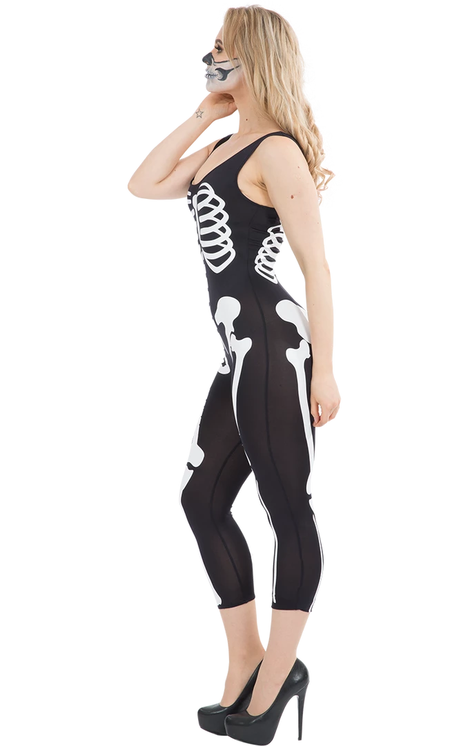 Orion Costumes Halloween Womens Skeleton Jumpsuit 3 Orion Costumes Halloween Womens Skeleton Jumpsuit