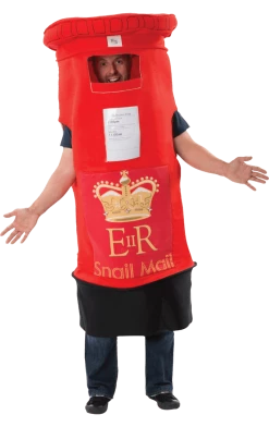 Orion Costumes Around The World Adult Novelty Post Box Costume