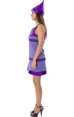 Orion Costumes Costumes Under £20 Womens Purple Crayon Dress Costume