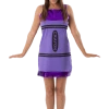 Orion Costumes Costumes Under £20 Womens Purple Crayon Dress Costume