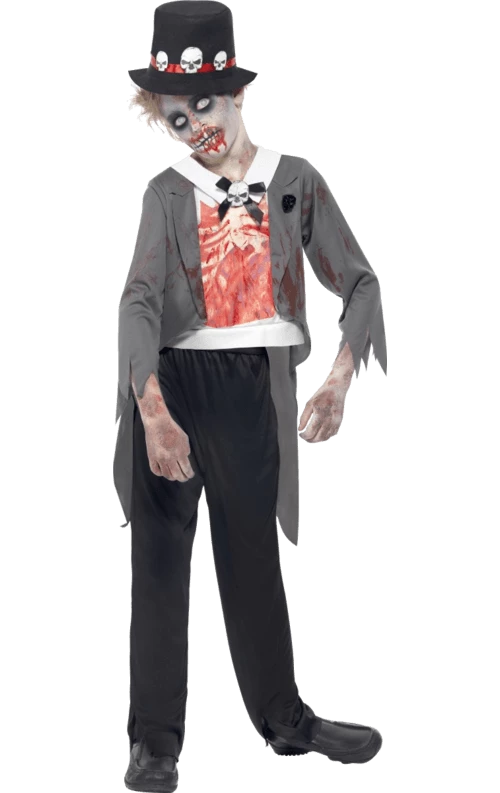 Smiffys Kids Zombie Groom Costume 1 Smiffys Kids Zombie Groom Costume