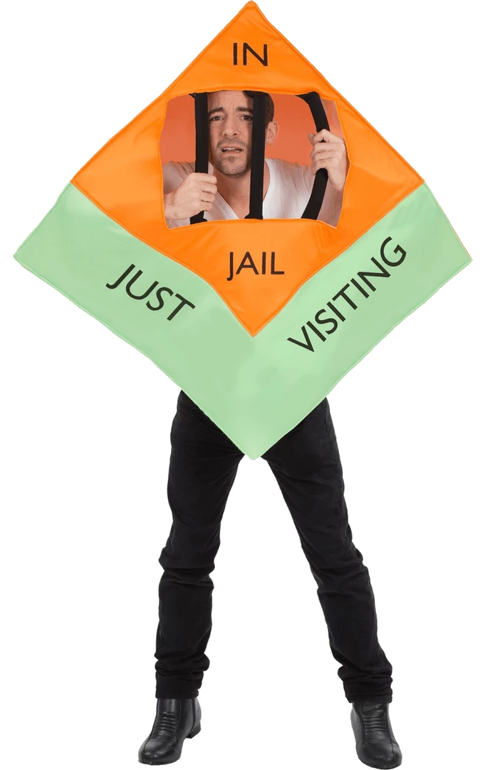 Orion Costumes British / UK Adult Monopoly In Jail Costume 1 Orion Costumes British / UK Adult Monopoly In Jail Costume