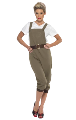 Smiffys Ladies WW2 Land Girl Costume