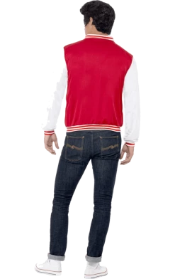 Smiffys 50s College Letterman Jacket 5 Smiffys 50s College Letterman Jacket
