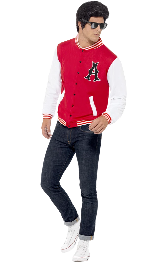 Smiffys 50s College Letterman Jacket 1 Smiffys 50s College Letterman Jacket