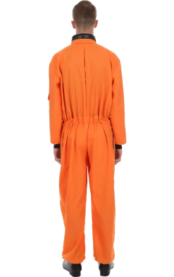 Orion Costumes American / USA Mens Orange Astronaut Costume 5 Orion Costumes American / USA Mens Orange Astronaut Costume