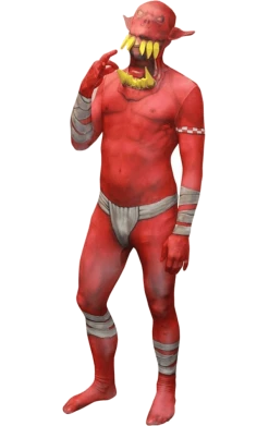 Body Republic Book Characters Orc Jaw Drop Red Morphsuit