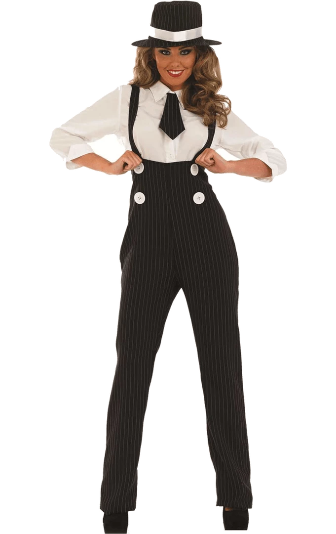 Fun Shack Adult Black Lady Gangster Costume Peaky Blinders 1 Fun Shack Adult Black Lady Gangster Costume Peaky Blinders