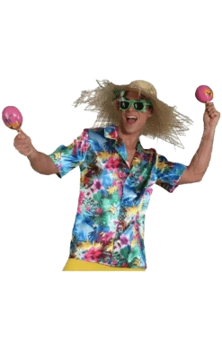 Orlob Hawaiian Adult Mens Hawaii Shirt