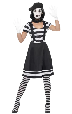 Smiffys Womens Mime Artist Costume
