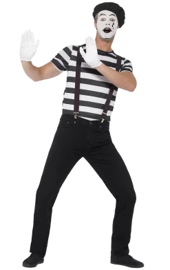 Smiffys Mens Mime Artist Costume