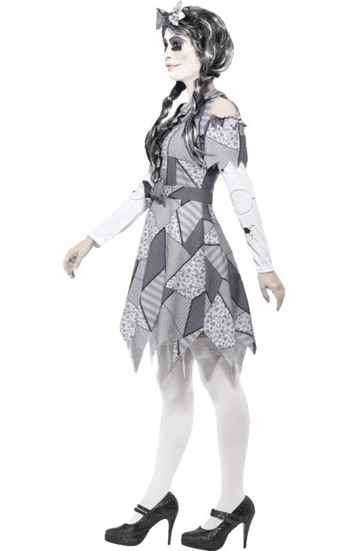 Smiffys Dolls Damaged Doll Halloween Costume 2 Smiffys Dolls Damaged Doll Halloween Costume