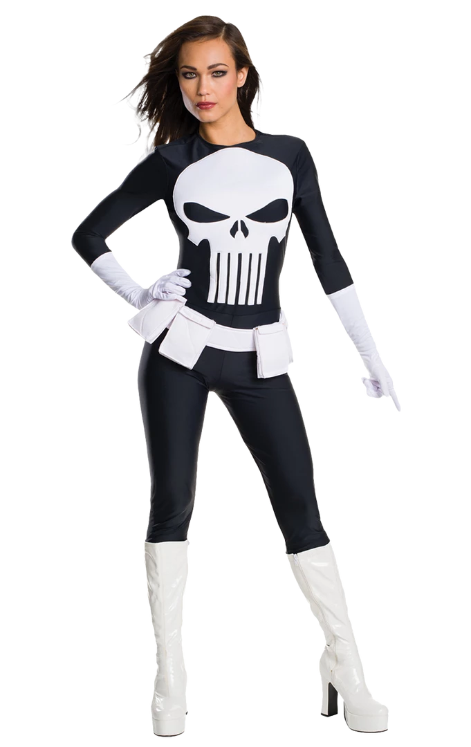 Rubies Adult Women's Punisher Costume 1 Rubies Adult Women's Punisher Costume