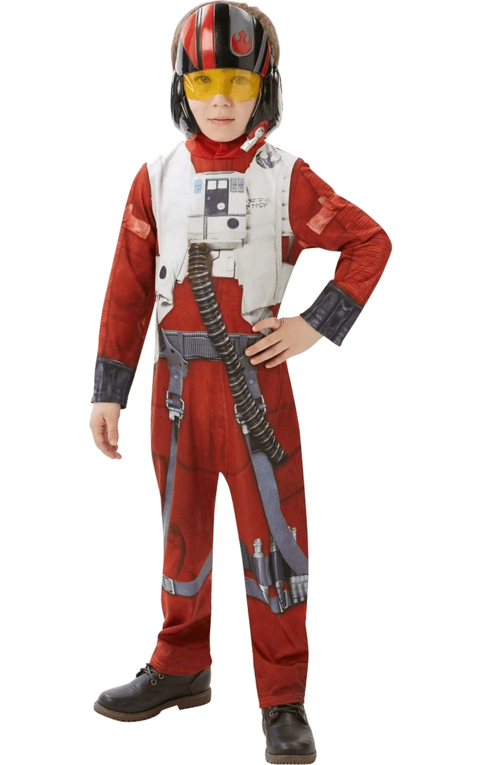 Rubies Book Characters Kids Star Wars X Wing Pilot Costume 1 Rubies Book Characters Kids Star Wars X Wing Pilot Costume