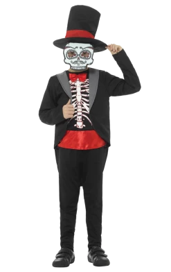 Smiffys Boys Day Of The Dead Costume
