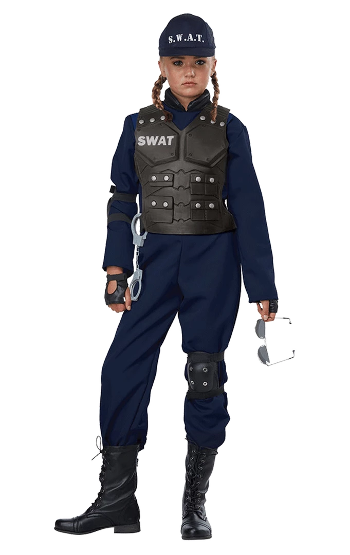 California Costumes Kids SWAT Police Costume Cops & Robbers 2 California Costumes Kids SWAT Police Costume Cops & Robbers