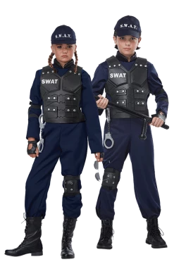 California Costumes Kids SWAT Police Costume Cops & Robbers 5 California Costumes Kids SWAT Police Costume Cops & Robbers
