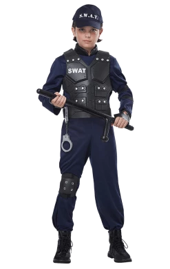 California Costumes Kids SWAT Police Costume Cops & Robbers