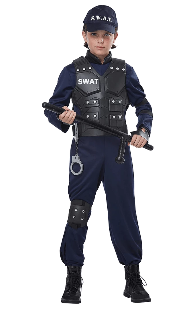 California Costumes Kids SWAT Police Costume Cops & Robbers 1 California Costumes Kids SWAT Police Costume Cops & Robbers
