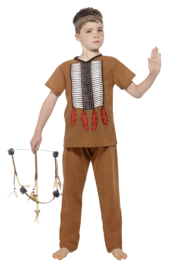 Smiffys Kids Native Indian Warrior Costume