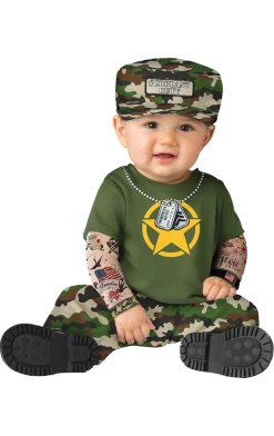 InCharacter Costumes Baby Sergeant Duty Costume Military