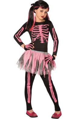Palmer Kids Pink Skeleton Tutu Costume