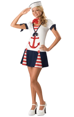 InCharacter Costumes Teen Sassy Sailor Costume