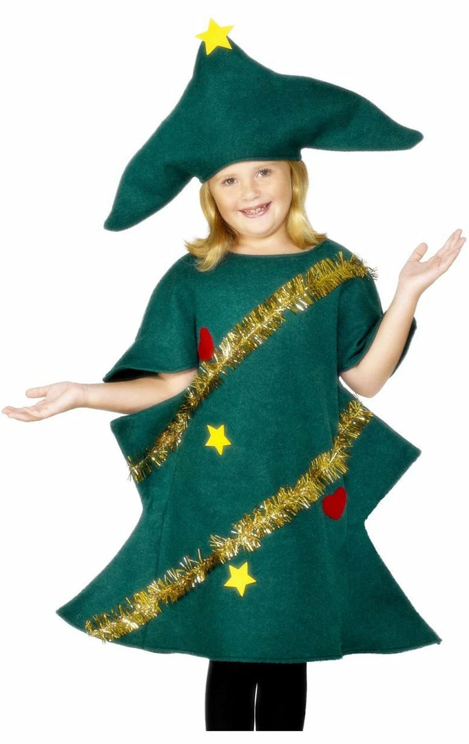 Smiffys Kids Christmas Tree Costume 2 Smiffys Kids Christmas Tree Costume