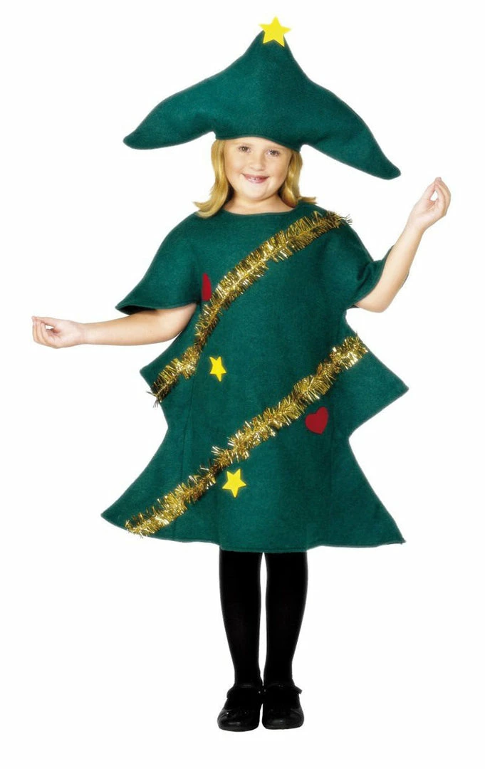 Smiffys Kids Christmas Tree Costume 1 Smiffys Kids Christmas Tree Costume