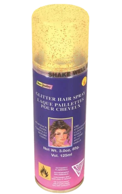 Rubies Gold Glitter Hairspray
