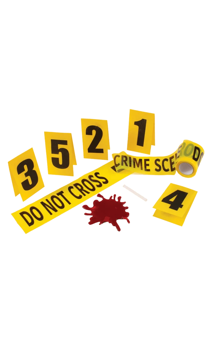 Fun World Halloween Crime Scene Kit Decoration 1 Fun World Halloween Crime Scene Kit Decoration
