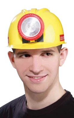 Morris Costumes Stag Do Miner's Helmet Accessory