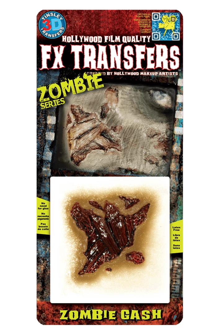Tinsley Transfers Halloween Zombie Gash FX Transfer 1 Tinsley Transfers Halloween Zombie Gash FX Transfer