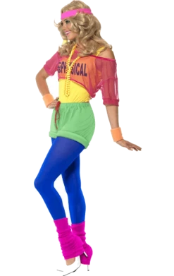 Smiffys Womens Let's Get Physical Costume