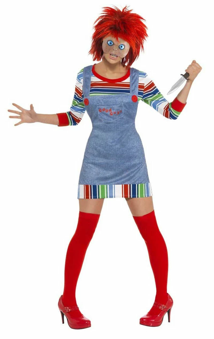 Smiffys Ladies Chucky Doll Movie Costume 1 Smiffys Ladies Chucky Doll Movie Costume