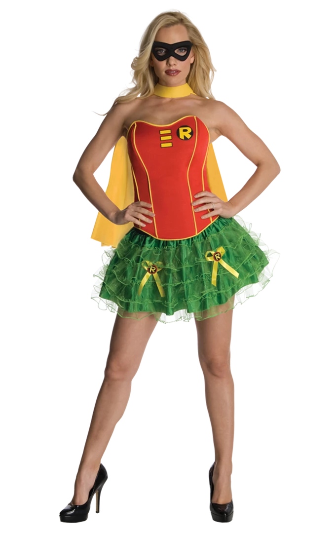 Rubies Book Characters Women's Superhero Robin Corset Costume 1 Rubies Book Characters Women's Superhero Robin Corset Costume