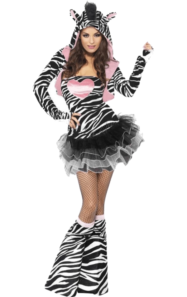 Smiffys Animals Zebra Dress Costume 1 Smiffys Animals Zebra Dress Costume