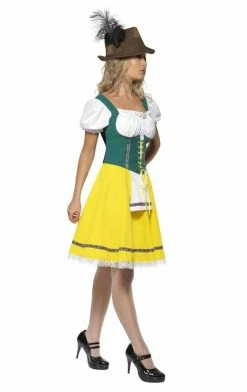 Smiffys Womens Yellow Bavarian Costume
