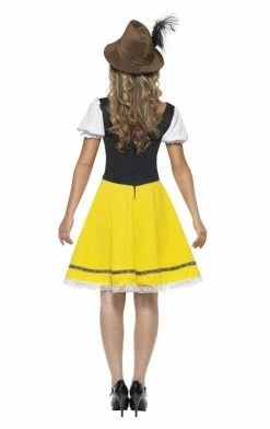Smiffys Womens Yellow Bavarian Costume