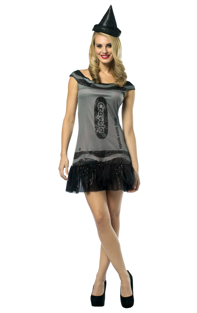 Rasta Imposta Ladies Space Grey Crayola Crayon Costume 1 Rasta Imposta Ladies Space Grey Crayola Crayon Costume