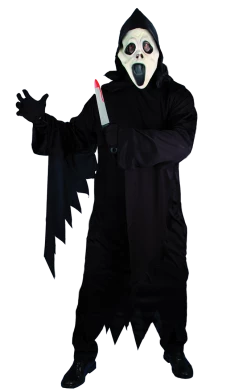 Smiffys Screamer Gown & Facepiece Costume Halloween