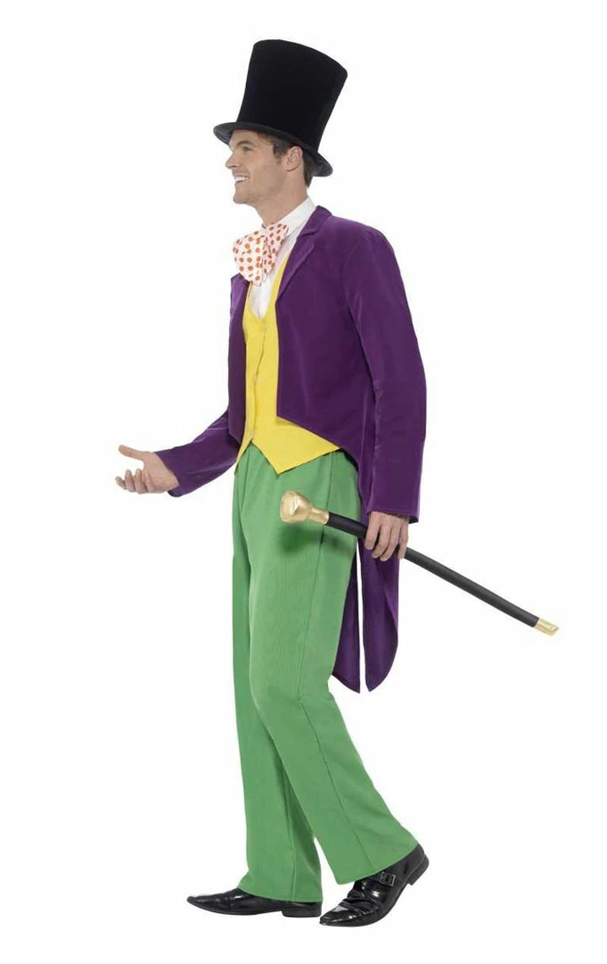 Smiffys Mens Willy Wonka Costume 2 Smiffys Mens Willy Wonka Costume