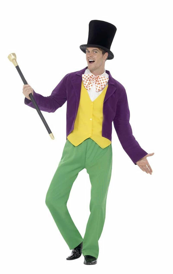 Smiffys Mens Willy Wonka Costume 4 Smiffys Mens Willy Wonka Costume