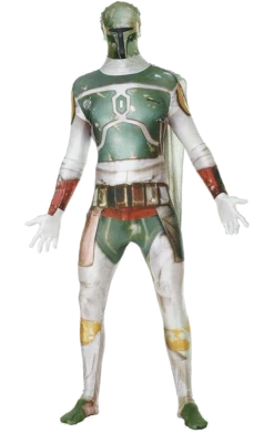 Body Republic Adult Boba Fett Zapar Morphsuit Costume
