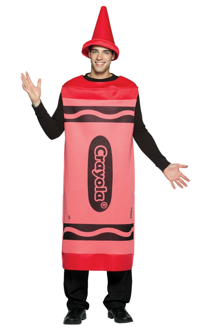Rasta Imposta Crayons Adult Red Crayola Crayon Costume 1 Rasta Imposta Crayons Adult Red Crayola Crayon Costume